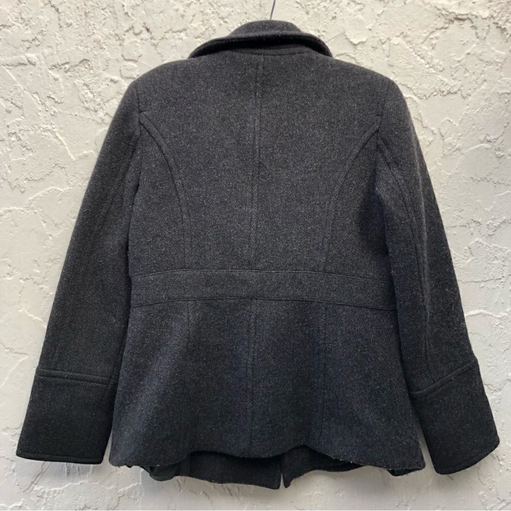 J. CREW Gray Wool Stadium Cloth Nello Gori Peacoat Jacket Blazer Double Breasted - Picture 4 of 8
